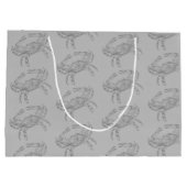 Vintage Krabbe große Geschenktasche Geschenktüte (Rückseite)