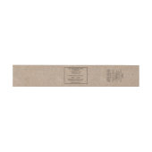 Vintage Kraft Paper Style Soap Band (Flach)