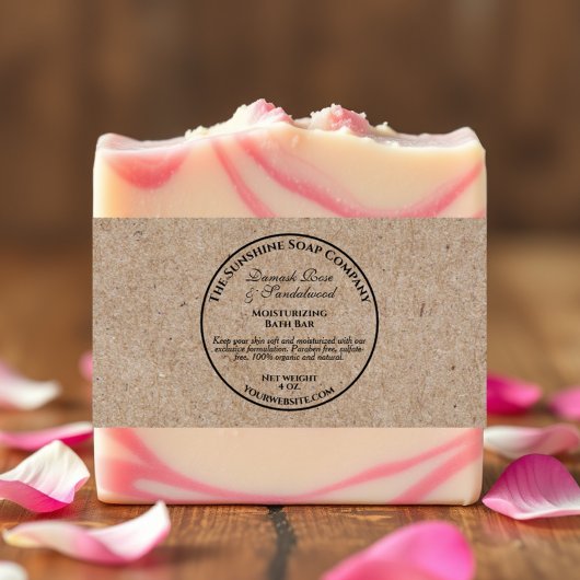 Vintage Kraft Paper Style Soap Band