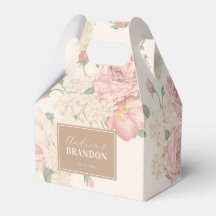 Vintage Kraft Rose Garden Floral Names Wedding