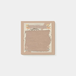 Vintage-Kraft-Schreibheft-Collage Cottagecore-Noti Post-it Klebezettel