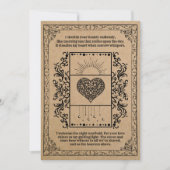 Vintage Kraft Sun Celestial Heart Feiertagskarte (Vorderseite)