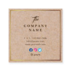 Vintage Kraftpapier DRUCKquadratische