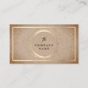 Vintage Kraftpapier DRUCKsozialgeschäfts-Karte Visitenkarte