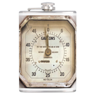 VINTAGE-KRAFTSTOFFANZEIGE FLACHMANN