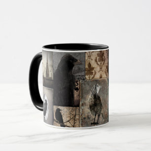 Vintage Krähen Sammlung Tasse