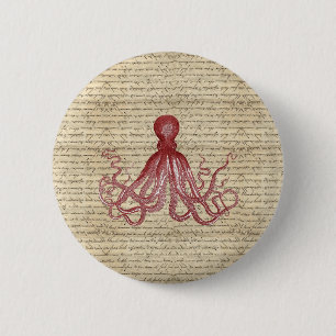 Vintage Krake Button