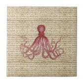 Vintage Krake Fliese (Vorderseite)