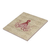 Vintage Krake Fliese (Seite)