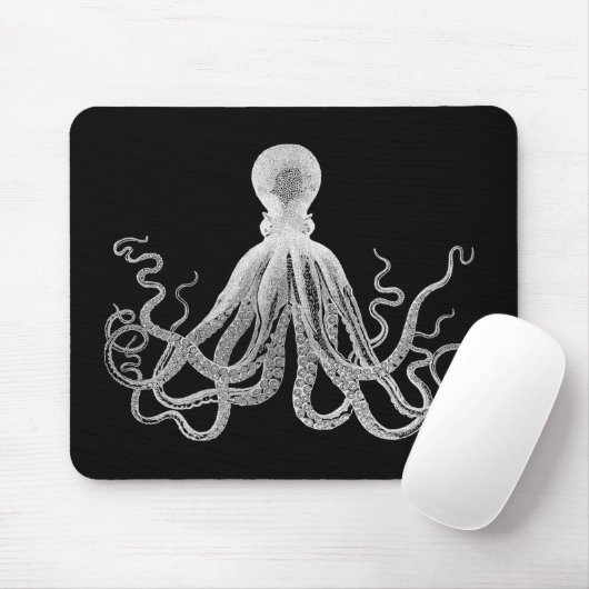 Vintage Krake Mousepad (Mit Mouse)