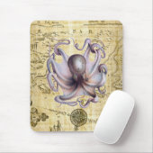 Vintage Krake Mousepad (Mit Mouse)