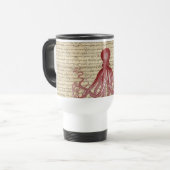 Vintage Krake Reisebecher (Vorderseite Links)
