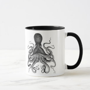 Vintage Krake Tasse