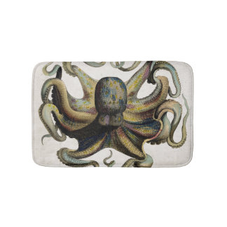Vintage Kraken-Druck-Bad-Matte Badematte