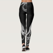 Vintage Kraken-Dunkelheit Leggings (Rückseite)