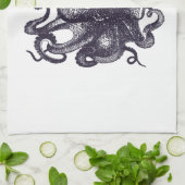 Vintage Kraken-Illustration Handtuch (Gefaltet)