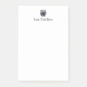 Vintage Kraken-Illustration Post-it Klebezettel (Vorderseite)