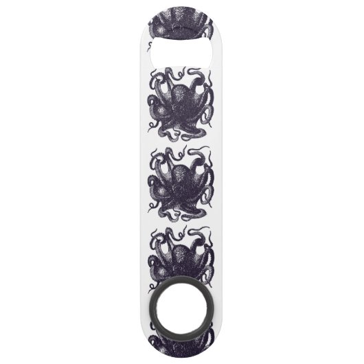 Vintage Kraken-Illustration Speedflaschenöffner (Vorderseite)