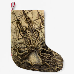 Vintage Kraken Kleiner Weihnachtsstrumpf