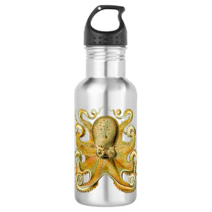 Vintage Kraken, Octopus Gamochonia, Ernst Haeckel Trinkflasche