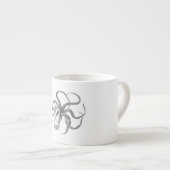 Vintage Kraken-Schablone Espressotasse (Vorderseite Rechts)