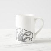 Vintage Kraken-Steampun Porzellantasse (Rechts)