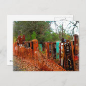 Vintage Kram-Yard-Gas-Pumpen Postkarte (Vorne/Hinten)