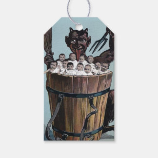 Vintage Krampus Geschenkanhänger