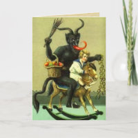 Vintage Krampus Karte
