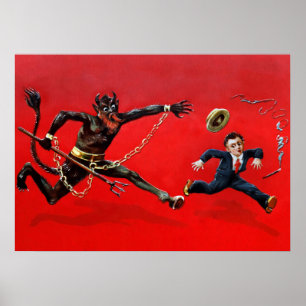 Vintage Krampus Poster