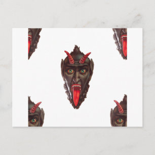 vintage Krampus Postkarte