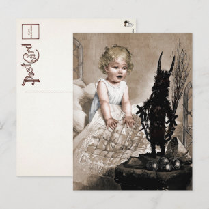 Vintage Krampus-Spielzeug-Postkarte Postkarte