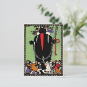 Vintage Krampus Teufel Postkarte (Stehend Vorderseite)