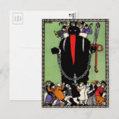 Vintage Krampus Teufel Postkarte (Vorne/Hinten)