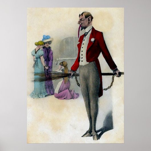 Vintage Krampuskunst Poster (Vorne)