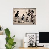 Vintage Krampuskunst Poster (Heimbüro)