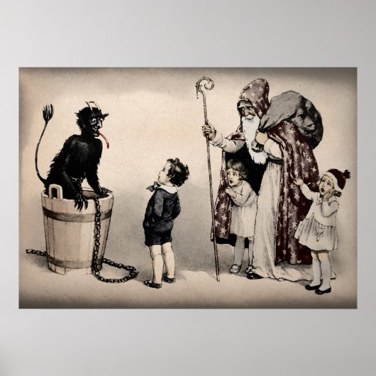 Vintage Krampuskunst Poster (Vorne)