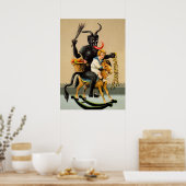 Vintage Krampuskunst Poster (Küche)