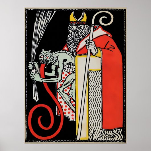 Vintage Krampuskunst Poster (Vorne)