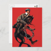 Vintage Krampuspostkarte Postkarte (Vorne/Hinten)