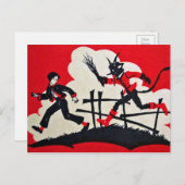 Vintage Krampuspostkarte Postkarte (Vorne/Hinten)