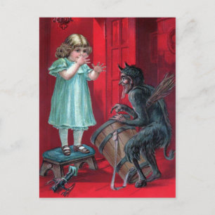 Vintage Krampuspostkarte Postkarte