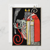 Vintage Krampuspostkarte Postkarte (Vorne/Hinten)