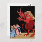 Vintage Krampuspostkarte Postkarte (Vorne/Hinten)