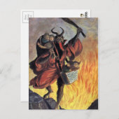 Vintage Krampuspostkarte Postkarte (Vorne/Hinten)