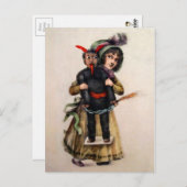 Vintage Krampuspuppe Postkarte (Vorne/Hinten)