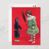 Vintage Krampuspuppe Postkarte (Vorne/Hinten)
