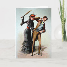 Vintage KrampuswomanHoliday Card Feiertagskarte