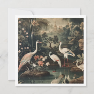 Vintage Krane und Paläste in den Tropen