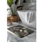 Vintage Krane und Paläste in den Tropen Badematte